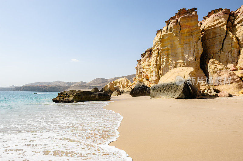 Ras al-Jinz海滩的海景